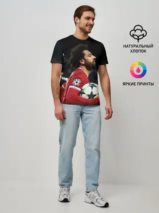 Мужская базовая футболка / Мохаммед Салах, Salah