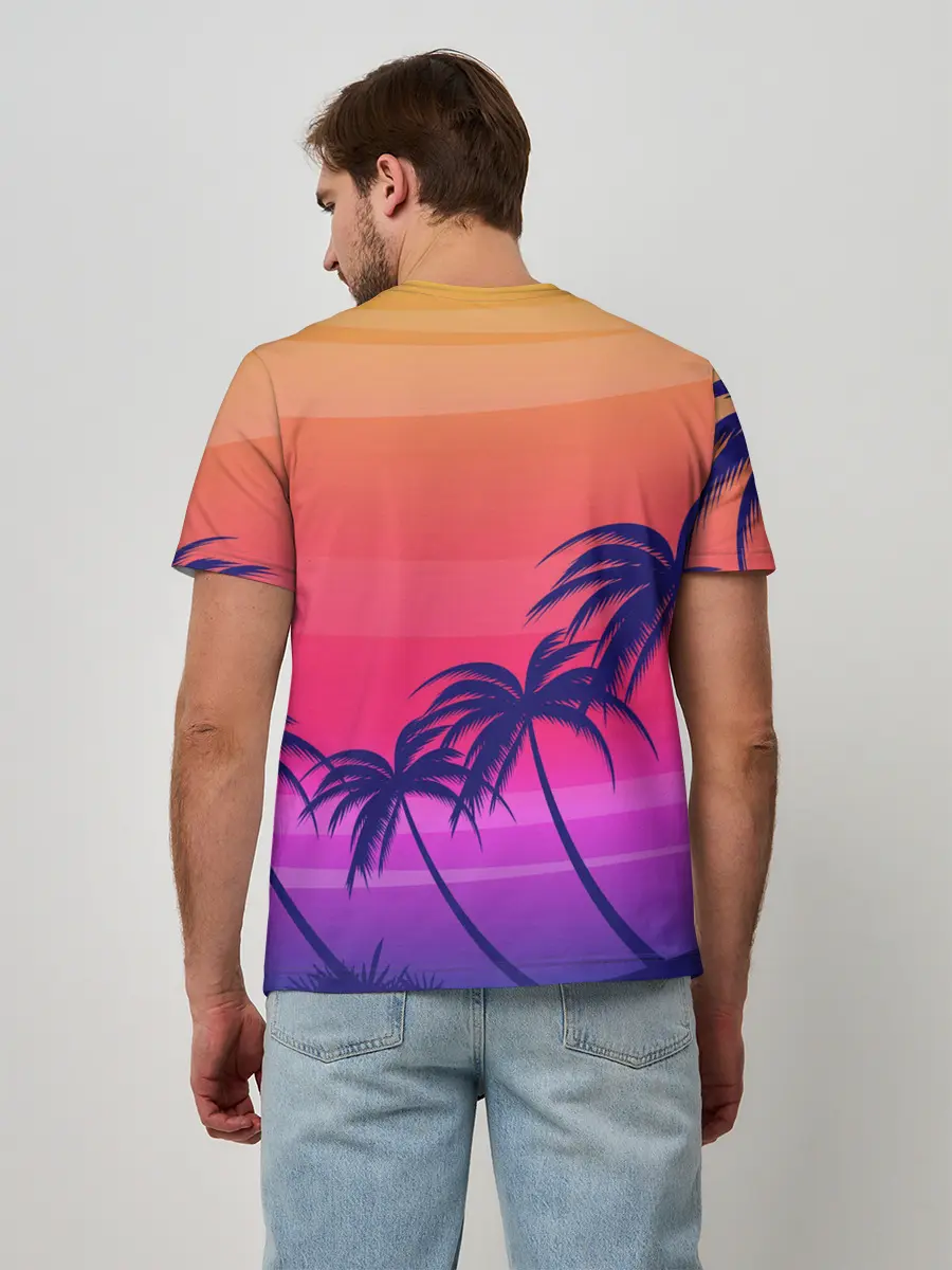 Мужская базовая футболка / Очеровательный закат