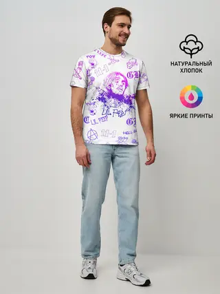 Мужская базовая футболка / LIL PEEP