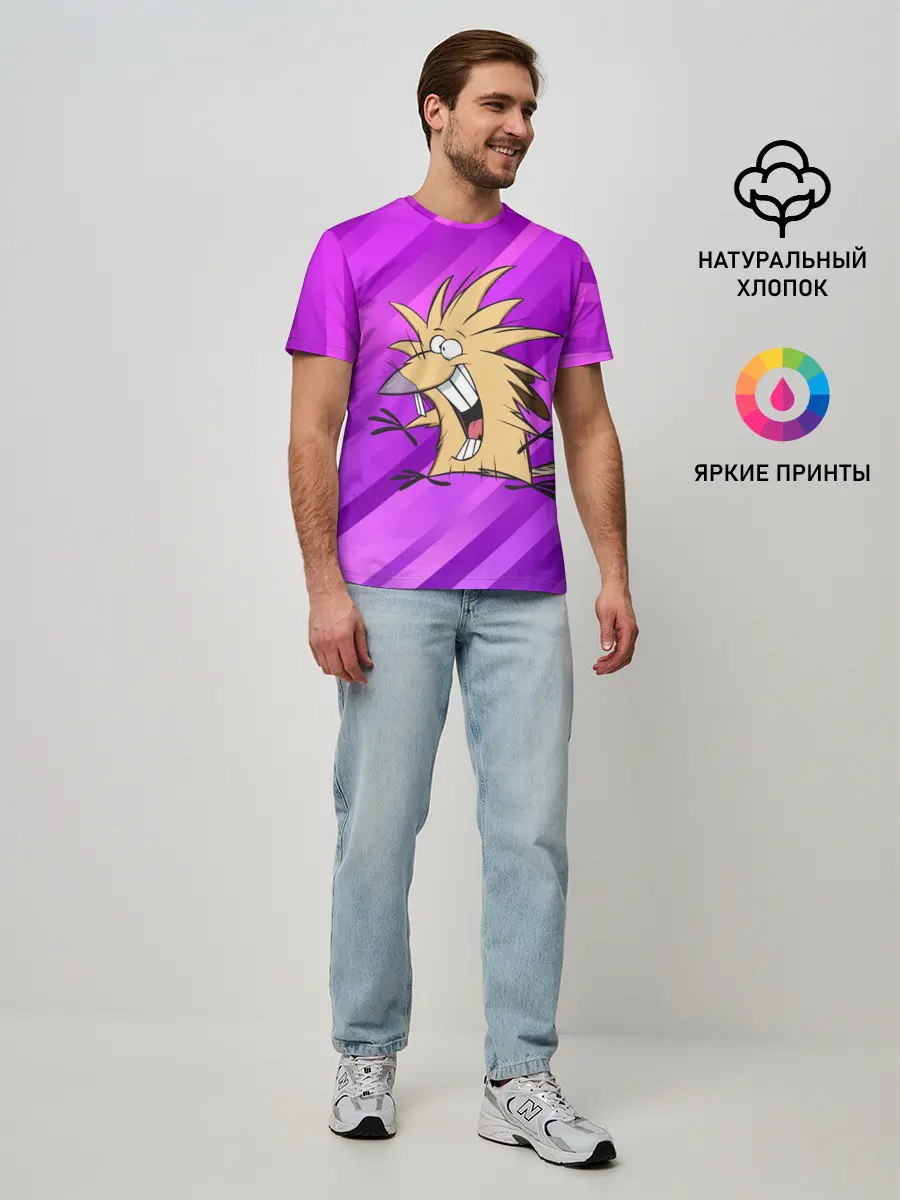 Мужская базовая футболка / Крутые Бобры