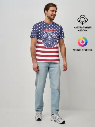 Мужская базовая футболка / Ramones
