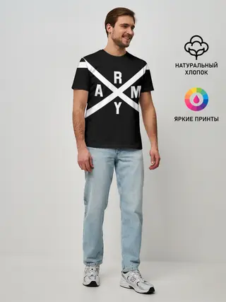 Мужская базовая футболка / BTS ARMY