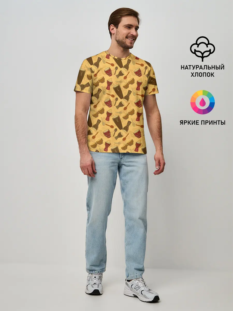 Мужская базовая футболка / Ударные Инструменты