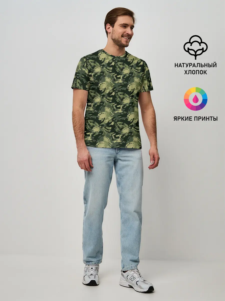 Мужская базовая футболка / Крабы