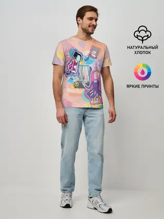 Мужская базовая футболка / Принцесса Бубльгум и Марселин