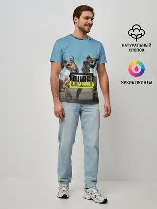 Мужская базовая футболка / PUBG