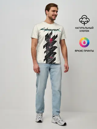 Мужская базовая футболка / Cyberpunk 2077