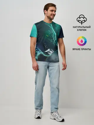 Мужская базовая футболка / ВОЛЧИЙ ОСКАЛ