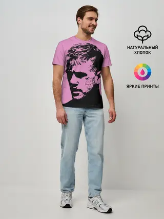 Мужская базовая футболка / Lil peep