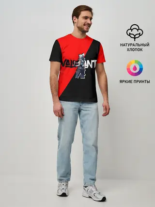 Мужская базовая футболка / Valorant Jett