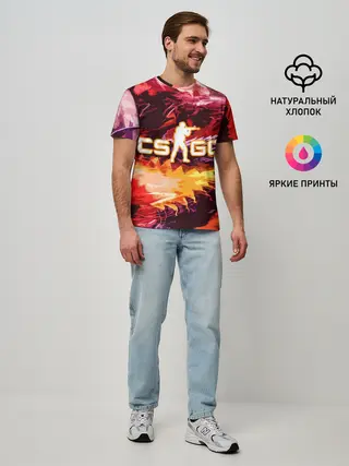 Мужская базовая футболка / CS GO