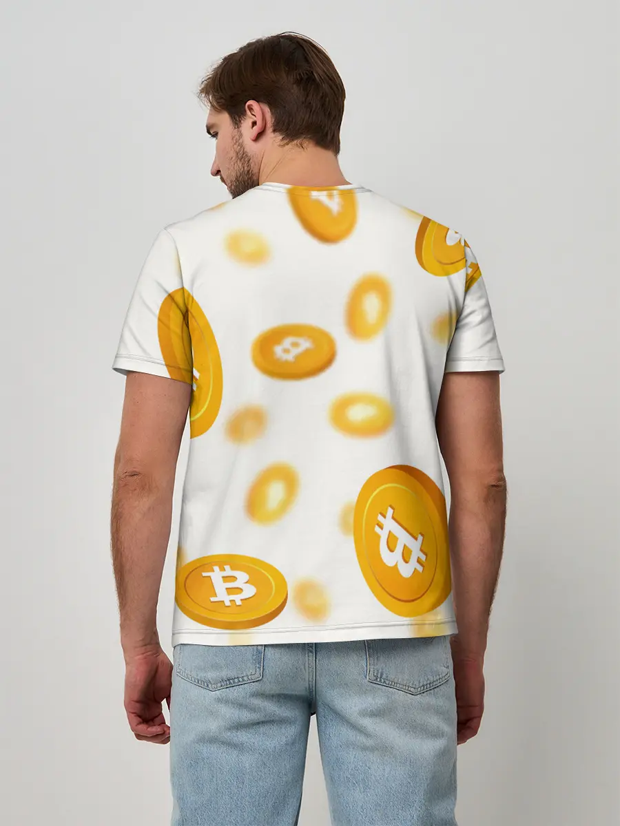Мужская базовая футболка / BITCOIN КРИПТОВАЛЮТА | CRYPTOCURRENCIES