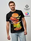 Мужская базовая футболка / Гамбургер