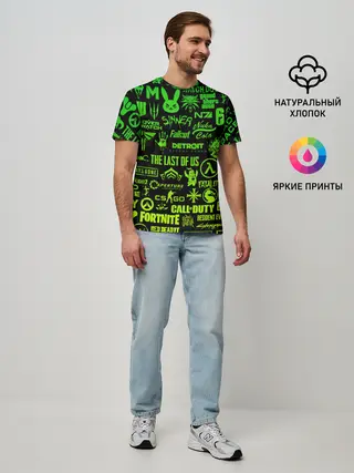 Мужская базовая футболка / ЛОГОТИПЫ ИГР