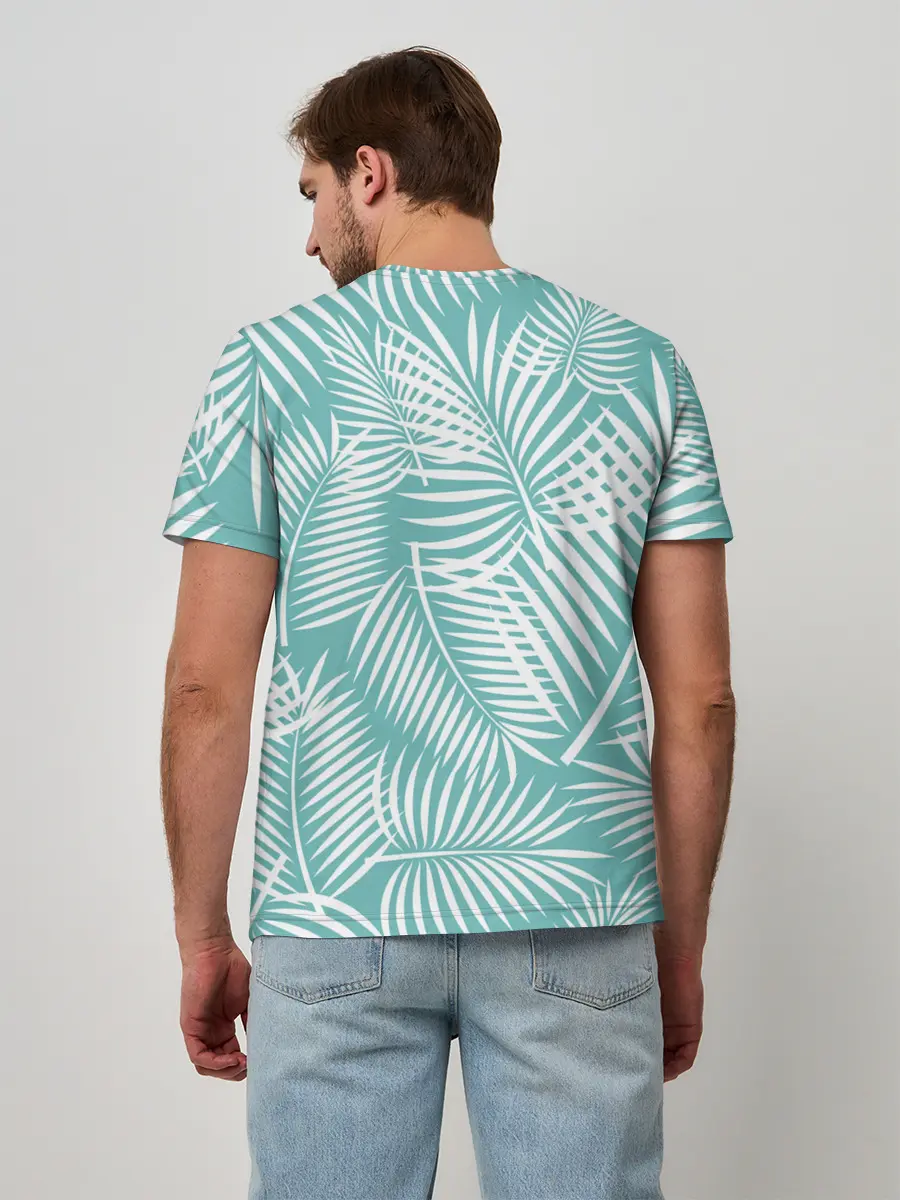 Мужская базовая футболка / Листья Пальмы