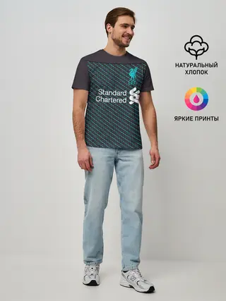 Мужская базовая футболка / Liverpool 19-20 home - форма.