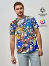 Мужская базовая футболка / SONIC PATTERN | СОНИК