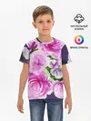 Детская базовая футболка / Цветы Розовые Розы красками