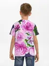 Детская базовая футболка / Цветы Розовые Розы красками