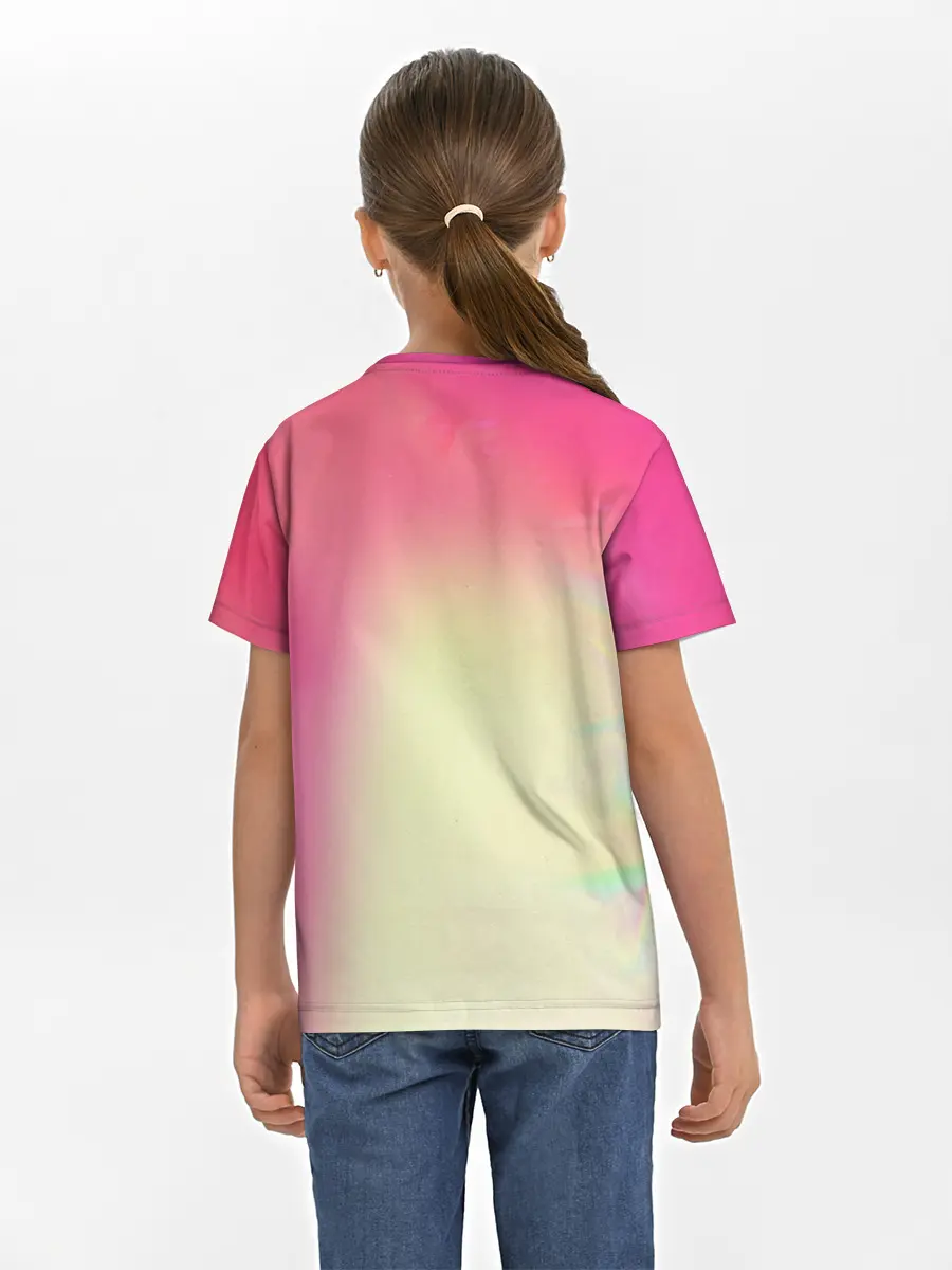 Детская базовая футболка / РАДУЖНЫЙ ОГОНЬ