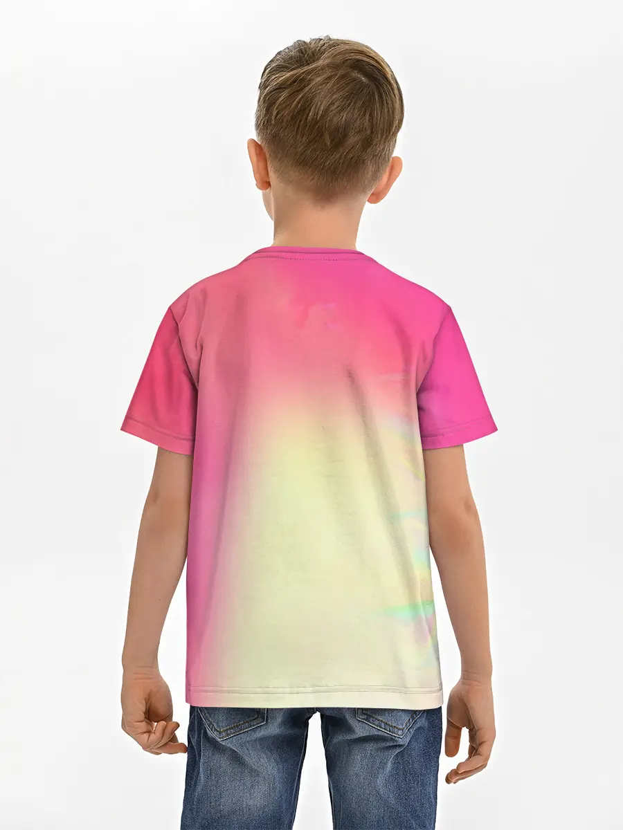 Детская базовая футболка / РАДУЖНЫЙ ОГОНЬ