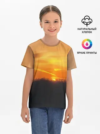 Детская базовая футболка / Закат