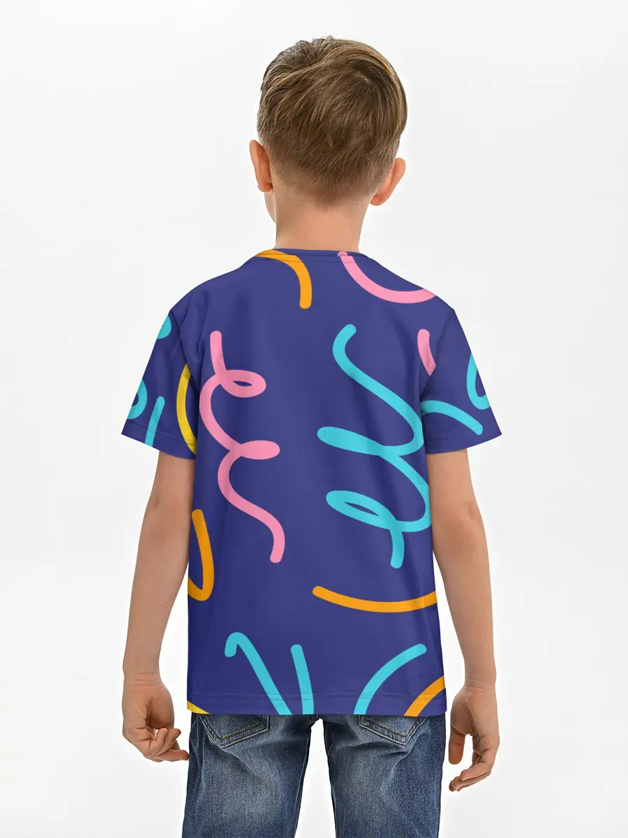 Детская базовая футболка / Одноцветная ячейка