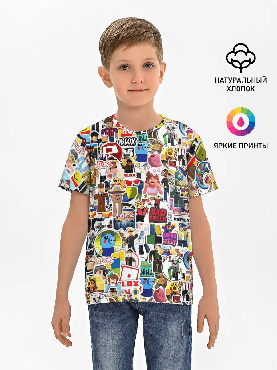Детская базовая футболка / Roblox | Роблокс