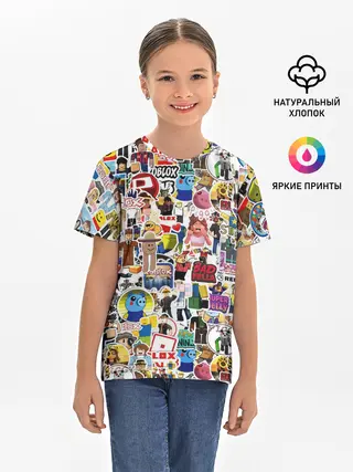 Детская базовая футболка / Roblox | Роблокс