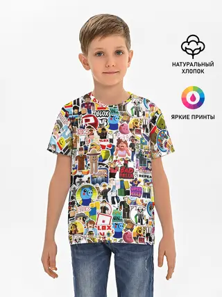 Детская базовая футболка / Roblox | Роблокс