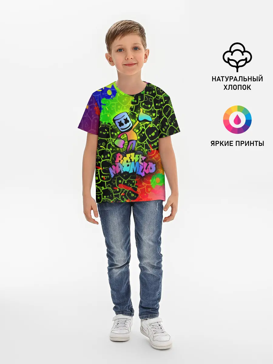 Детская базовая футболка / Marshmello