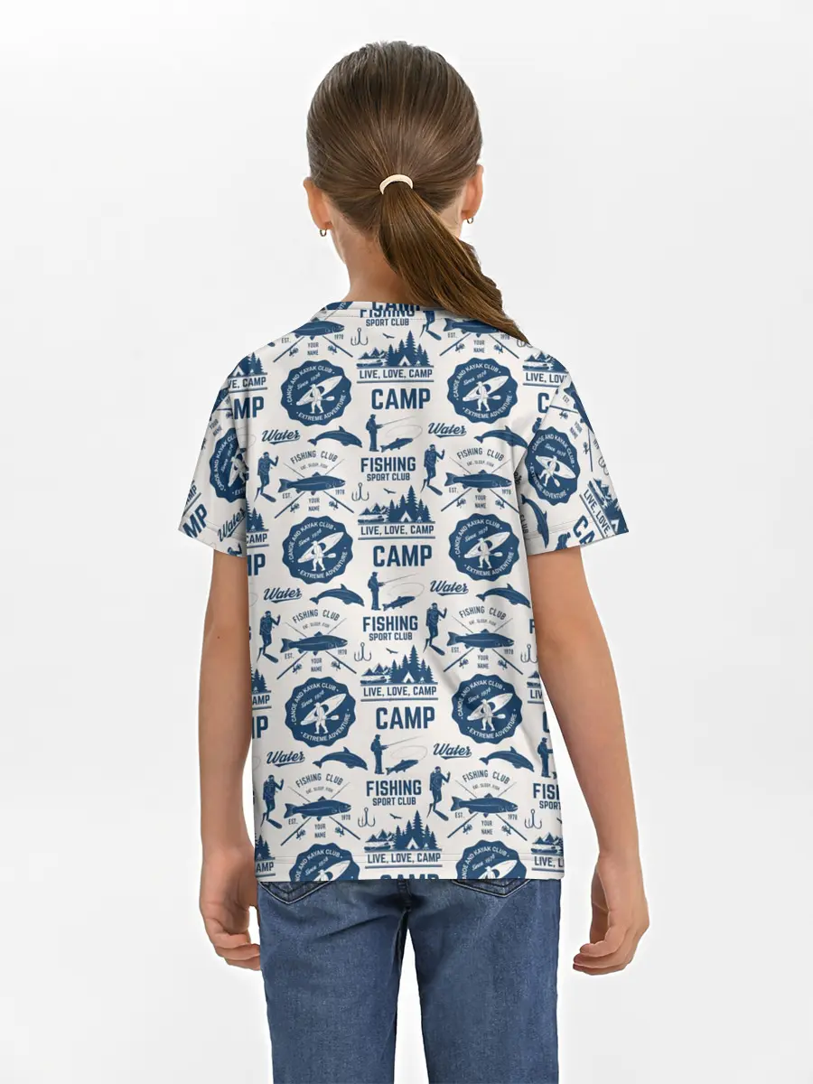 Детская базовая футболка / Fishing Club