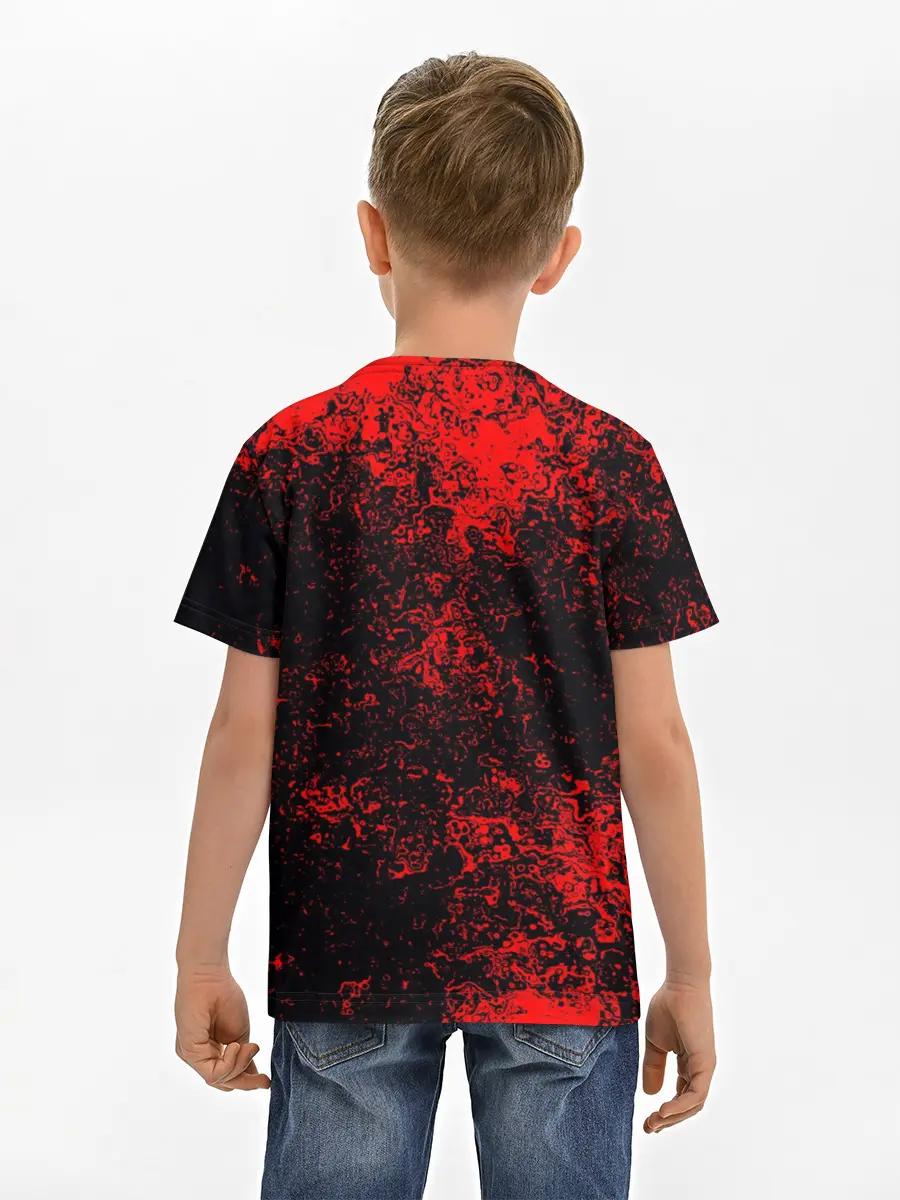 Детская базовая футболка / Никита в стиле Wolfenstein