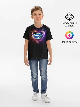 Детская базовая футболка / Subaru