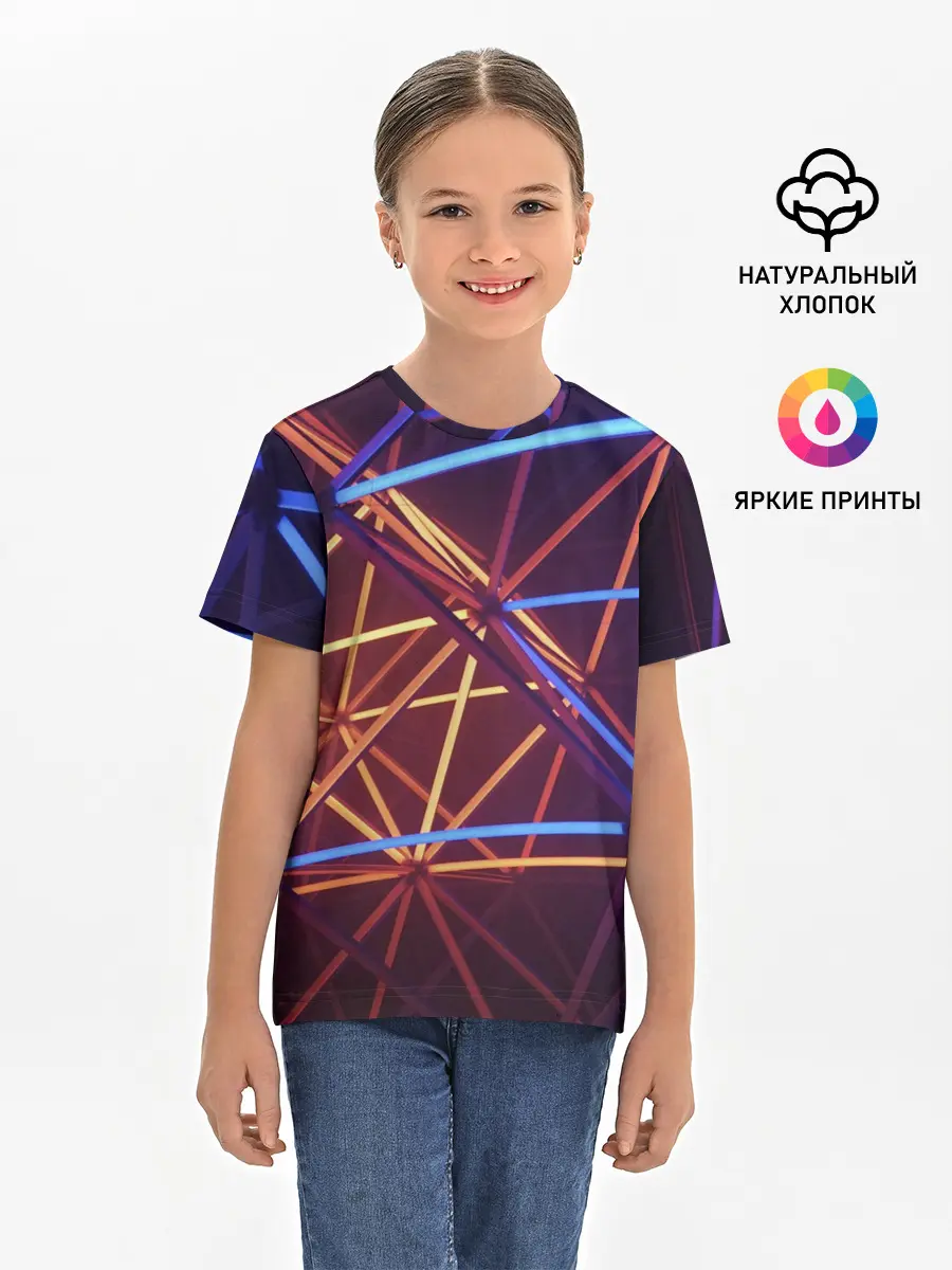 Детская базовая футболка / Линии