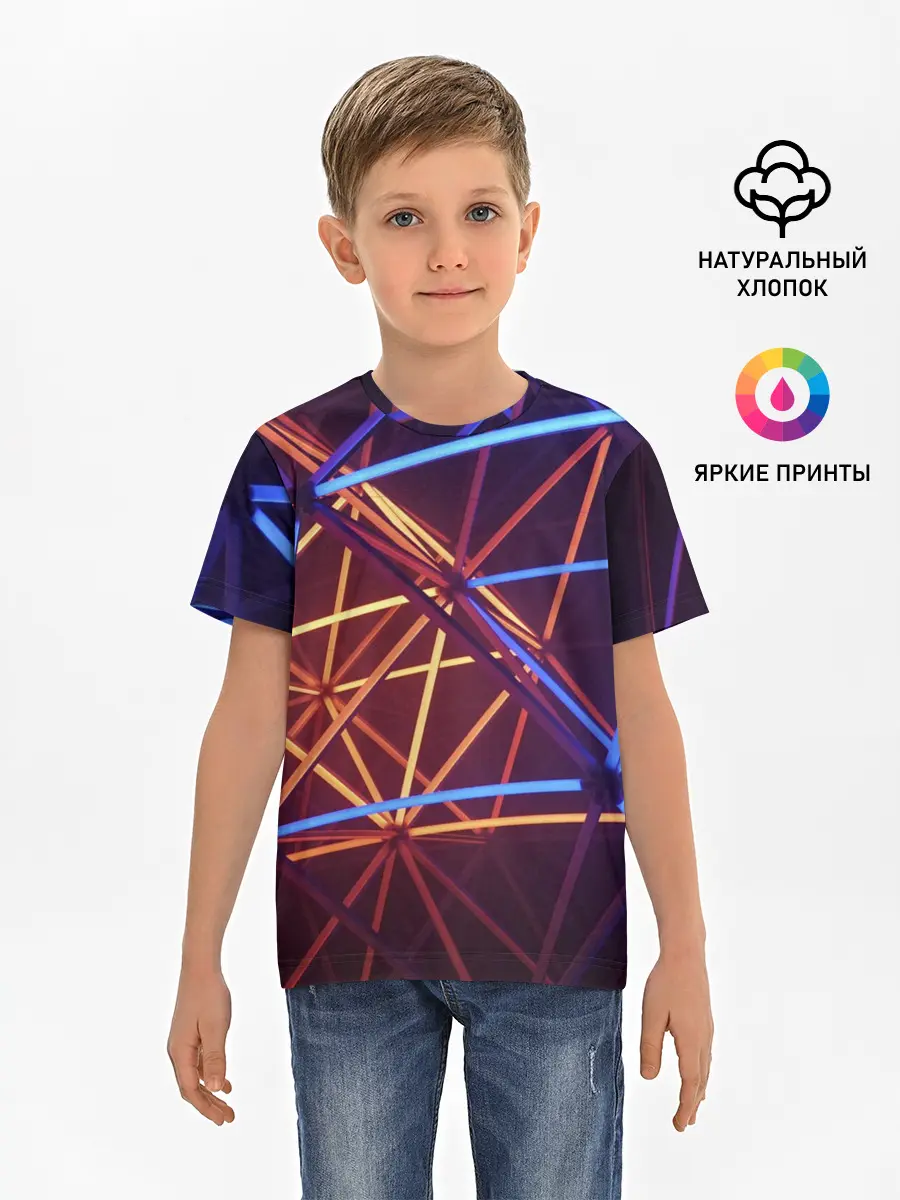 Детская базовая футболка / Линии