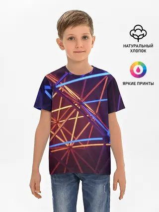 Детская базовая футболка / Линии