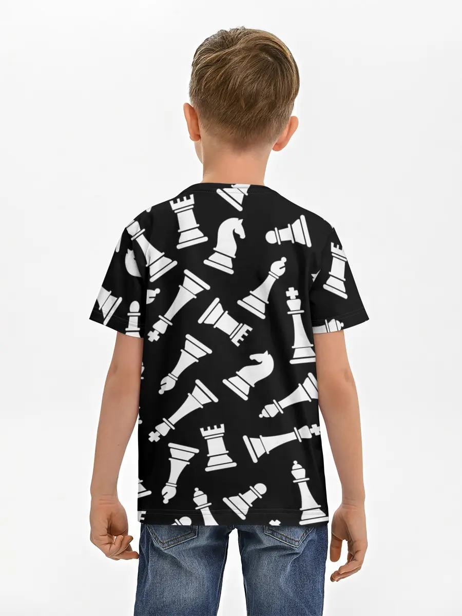 Детская базовая футболка / Фигуры, Шахматы