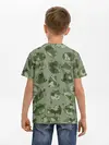Детская базовая футболка / Камуфляж с котиками