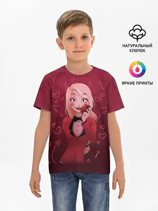 Детская базовая футболка / Hazbin Hotel