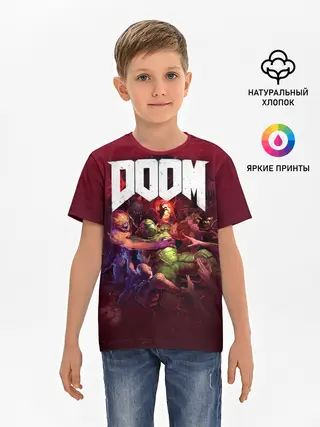 Детская базовая футболка / Doom