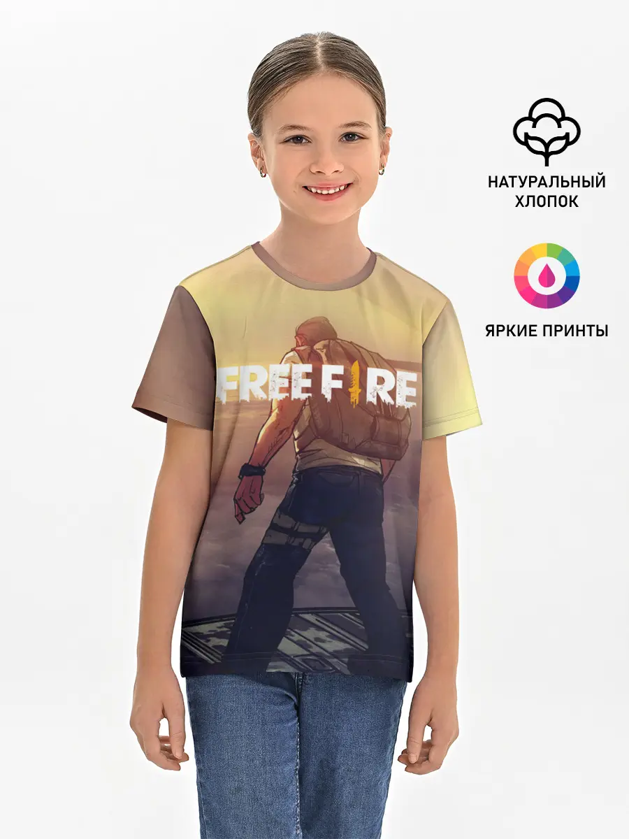 Детская базовая футболка / FREEFIRE | БЕЙСЕР