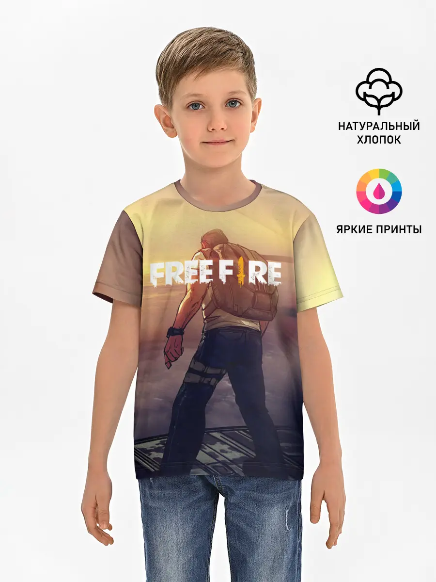 Детская базовая футболка / FREEFIRE | БЕЙСЕР