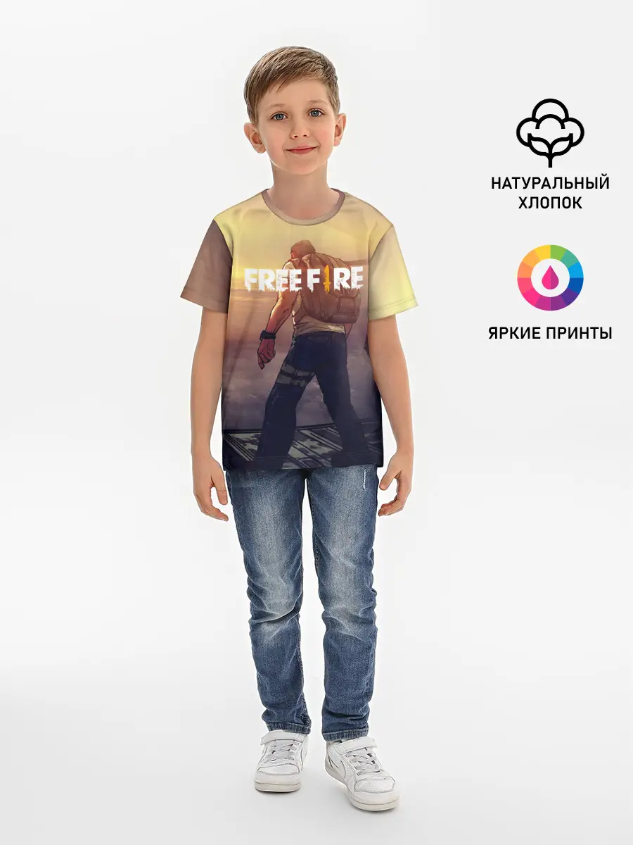 Детская базовая футболка / FREEFIRE | БЕЙСЕР