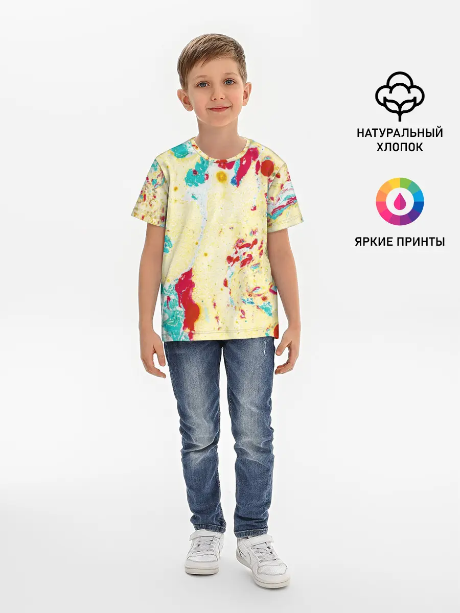 Детская базовая футболка / Текстура