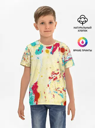 Детская базовая футболка / Текстура