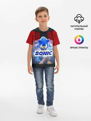 Детская базовая футболка / Соник 2020