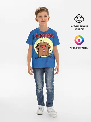 Детская базовая футболка / Крутые Бобры