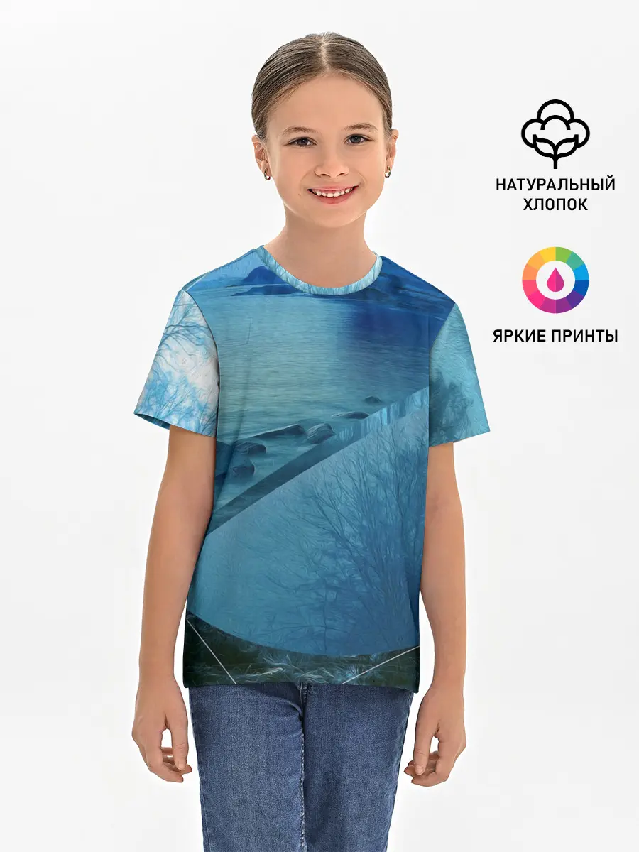 Детская базовая футболка / ОЗЕРО
