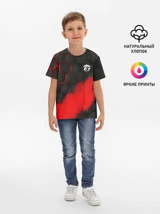 Детская базовая футболка / GARENA RED LINE